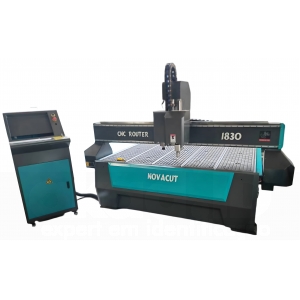 Router CNC NovaCut Falcon CCD 185x300cm (Fresadora + Faca Oscilante + Leitor CCD)